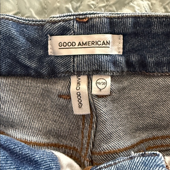 Good American good curve straight blue compression jeans - Picture 3 of 4